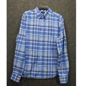 Lauren Ralph Lauren Soft Washed Stretch Regular Fit shirt Large Blue Plaid